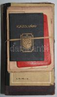 30 darab bizonyítvány és igazolvány, főleg az 1950-es 60-as évekből