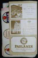 kb 700 darab különböző európai sörcímke főzdénként kigyűjtve gyűjteményben / 
Large collection of cc...