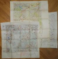 cca 1910 Németország katonai térképek 12 db különböző máretű, mind nagyon jó állapotban / Germany 12 different military maps all in good condition