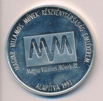 Bognár György (1944-) 1993. "Dr Ronkay Ferenc / Magyar Villamos Művek Rt." Ag(0.925) emlékérem (31,1g/42,5mm) T:PP