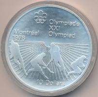 Kanada 1976. 10$ Ag "Montreali olimpia - gyeplabda" T:1 Canada 1976. 5 Dollar Ag "Montreal Olympic Games - Field Hockey" C:Unc