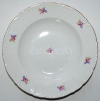 Csehszlovák MZ tányér 6 személyes készlet: 6 db mélytányér, 6 db lapostányér, 6 db süteményes-tányér...