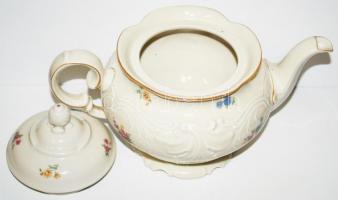 KPM teás kiöntő, hibátlan, jelzett, m: 18 cm, h:25 cm