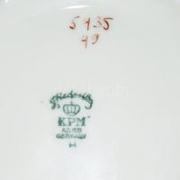 KPM teás kiöntő, hibátlan, jelzett, m: 18 cm, h:25 cm