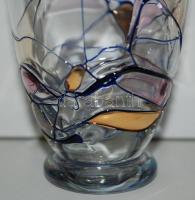 Iparművész vizes poharak 3 db, hibátlanok, m:12 cm