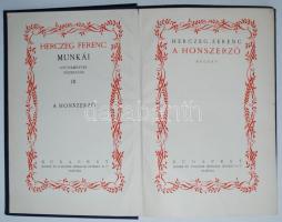 Herczeg Ferenc: A honszerző. (Herczeg Ferenc Munkái Gyűjteményes Díszkiadás III.) Bp., 1925, Singer és Wolfner. Kiadói aranyozott egészvászon kötésben