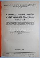 Az Egységes Magyar Gyorsírás Könyvtára. Szerk. Radnai Béla. 1930/24-25., 28-31. sz. Egybekötve félvászon kötésben, ajándékozó címkével