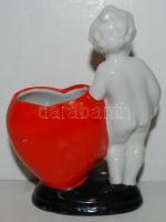 Puttó a szívecskével, jelzett, hibátlan, m:11 cm