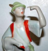 Ludas Matyi kézzel festett Hollóházi porcelán figura / Hand-painted chinaware figure 17 cm