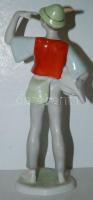 Ludas Matyi kézzel festett Hollóházi porcelán figura / Hand-painted chinaware figure 17 cm