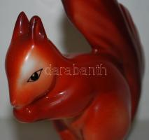 Hollóházi porcelán mókus-figura / Hollóháza chinaware squirrel 11x14 cm