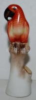 Herendi mini papagáj, jelzett, hibátlan, m:7 cm