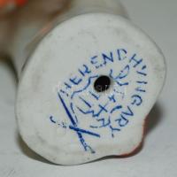 Herendi mini papagáj, jelzett, hibátlan, m:7 cm