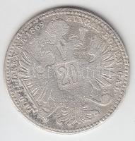 Ausztria 1869. 20Kr Ag T:3
Austria 1869. 20 Kreuzer Ag C:F