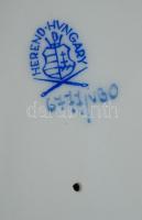 Herendi Viktória nyújtott váza, kézzel festett, hibátlan, jelzett, m:22 cm, h:17 cm