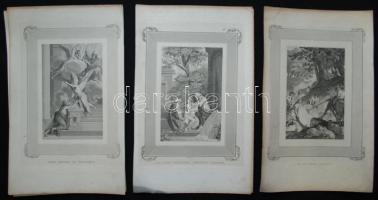 cca 1800 9db rézmetszet ószövetségi jelenetekkel / 
Scenes from the Old Testament, copper engravings...