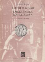 1981. Huszár Lajos: A Régi Magyar Emlékérmek Katalógusa (5. Újkor) 1740-1849., MÉE kiadás