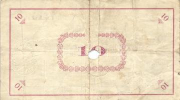 Pápa 1919.május 8. "Pápai csekk" 10K (3x) + 20K (3x) + 50K (3x) lyukasztással érvénytelení...