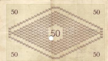 Pápa 1919.május 8. "Pápai csekk" 10K (3x) + 20K (3x) + 50K (3x) lyukasztással érvénytelení...