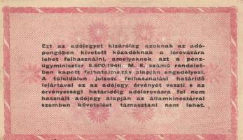 1946. 1.000.000AP (2x) mindkettő fordított címerrel, egyik "amelyeknek" nyomdai hibával T:...