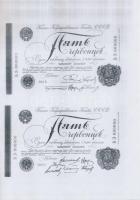 2db orosz bankjegyekről szóló szakirodalom, egyik Szepessy Géza összeállítása