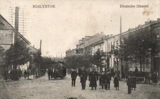 Bialystok German street, horse tramway (EB)