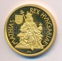 1990. 5000Ft Au "Mátyás király" (0.986/6.982g) T:PP Csak 10.000db! Dísztokban.
Hungary 199...