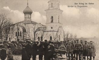 Augustowo church, soldiers