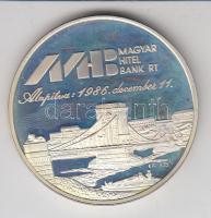 DN "MHB-Széchenyi István" Ag(0.835) emlékérem (34,53g/42mm) T:PP dísztokban