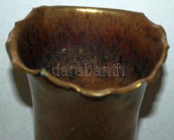 Ágyúhüvelyből készített első világháboróús réz váza m: 26cm, d:12