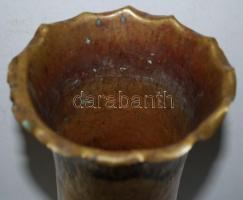 Ágyúhüvelyből készített első világháboróús réz váza m: 26cm, d:12