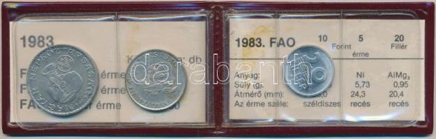 1983. "FAO" sor 20f, 5Ft, 10Ft eredeti plasztikcsomagolásban, tanúsítvánnyal T:BU