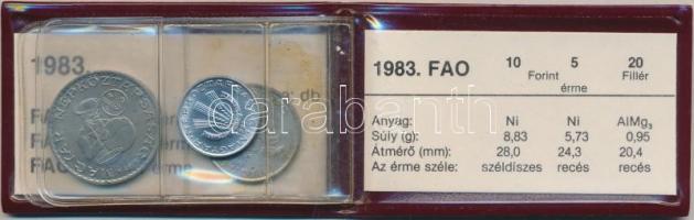 1983. "FAO" sor 20f, 5Ft, 10Ft eredeti plasztikcsomagolásban, tanúsítvánnyal T:BU