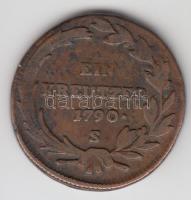 Ausztria/magyar verdejel 1790S 1Kr "II József" T:2-/3