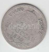 1870KB 10kr Ag "Váltó Pénz" T:3-