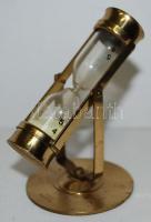 Telefonos réz homokóra / 
Vintage brass sand clock, 10cm