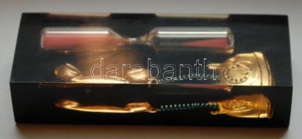 Retró, telefonos homokóra / 
Retro sand clock, 8,5cm