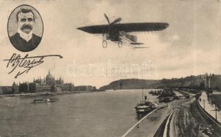 Budapest Blériot repülőgépével (ázott / wet damege)