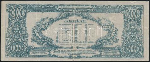 1926. "Repülők tárgysorsjátéka" 10.000K dollár sorsjegy. "C sor" T:II-