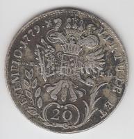 Ausztria/magyar verdejel 1779B/SK-PD 20Kr Ag "II József" T:2-
