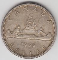 Kanada 1966. 1$ Ag "Kenu" T:2/2-
Canada 1966. 1 Dollar Ag "Canoe" C:XF/VF