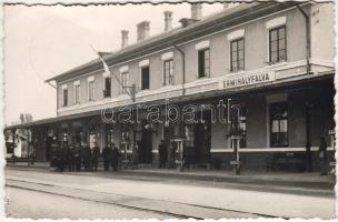 Érmihályfalva Bahnhof Foto AK