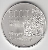 2007. 5000Ft Ag "Árpád-házi Szent Erzsébet" T:BU Csak 4000db!
