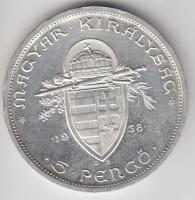 1938. 5P Ag "Szent István" T:2