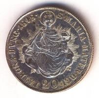 Ausztria/magyar verdejel 1848B 20Kr Ag "V. Ferdinánd" T:2