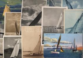 1914-1950. Balatoni vitorlások 50db/ Plattensee-Segelboote, 50Stk