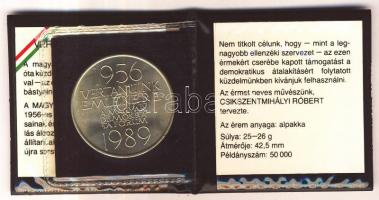 Csikszentmihályi Róbert (1940-) 1989. "1956-1989 Vértanúink emlékére" MDF alpakka emlékére...