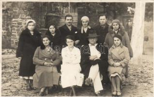 Balatonkenese Szanatórium, csoportkép 1933-ból az orvosokkal, photo (fa)