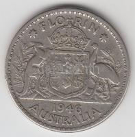 Ausztrália 1946. 1Fl Ag T:3
Australia 1946. 1 Florin Ag C:F