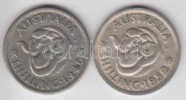 Ausztrália 1946/52. 1Sh Ag (2x) T:2-,3
Australia 1946/52. 1 Shilling Ag (2x) C:VF,F